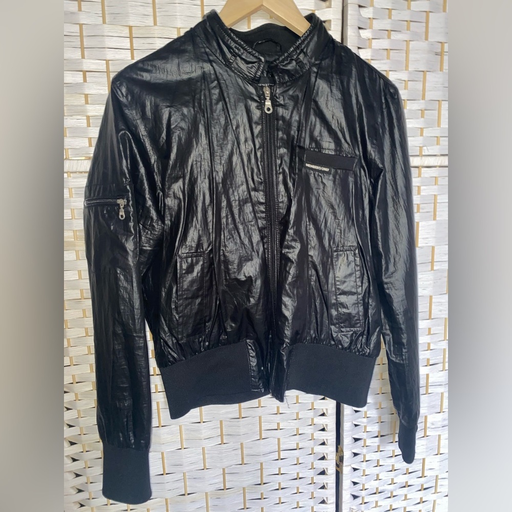 MEMBERS ONLY windbreaker jacket in black, XL